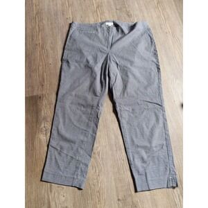 J.Jill Petite Plaid Straight Leg Pants Women's Size 12 Petite